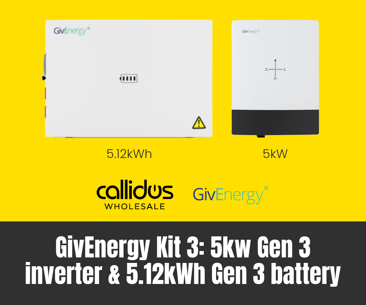 GivEnergy Kit 3: Half Price Inverter - Callidus Wholesale 